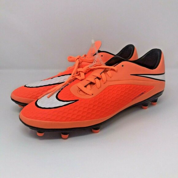 Mens Nike Hypervenom Phelon FG Orange Soccer Cleats 599730-800 Size 11.0 - Picture 1 of 12